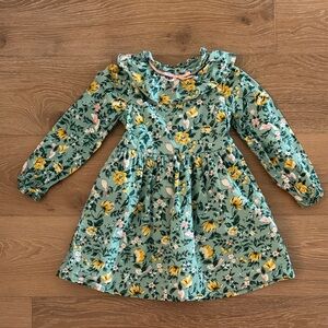 Janie and Jack Green Floral Dress